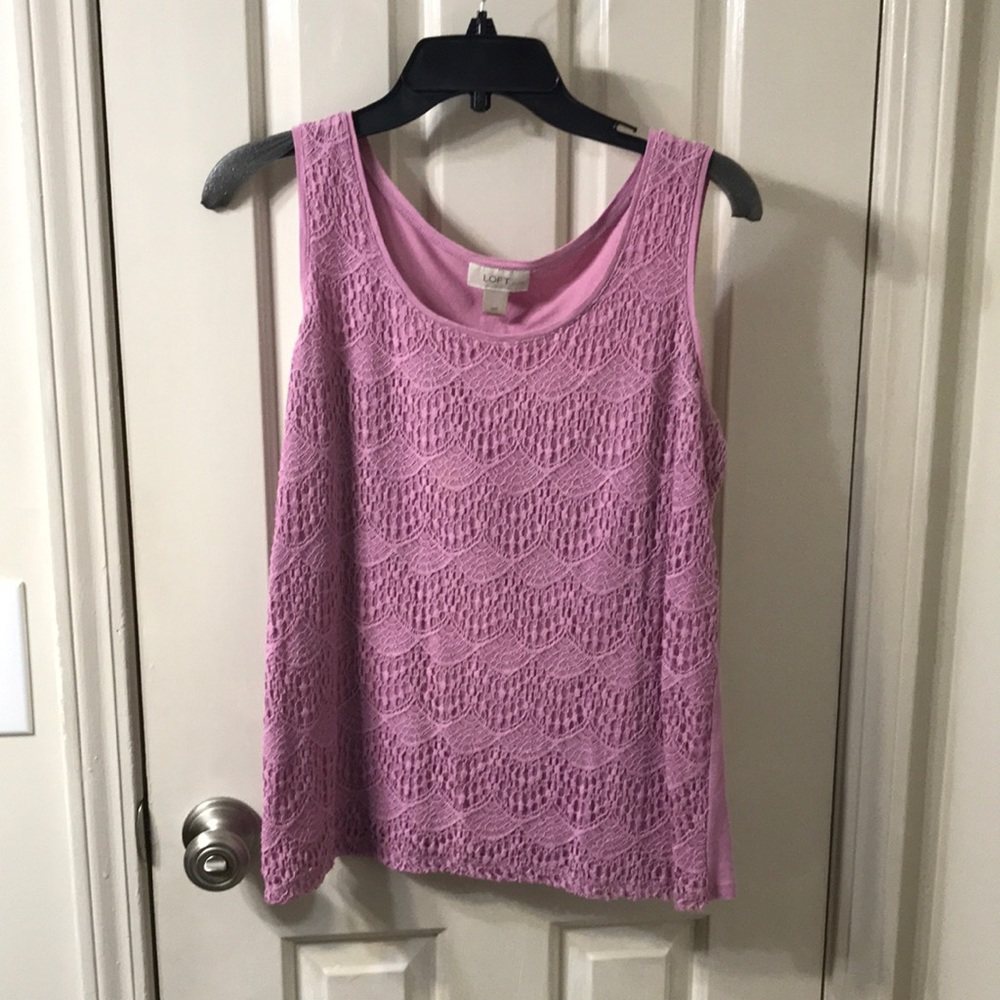 Purple Loft Tank Top Sz MP